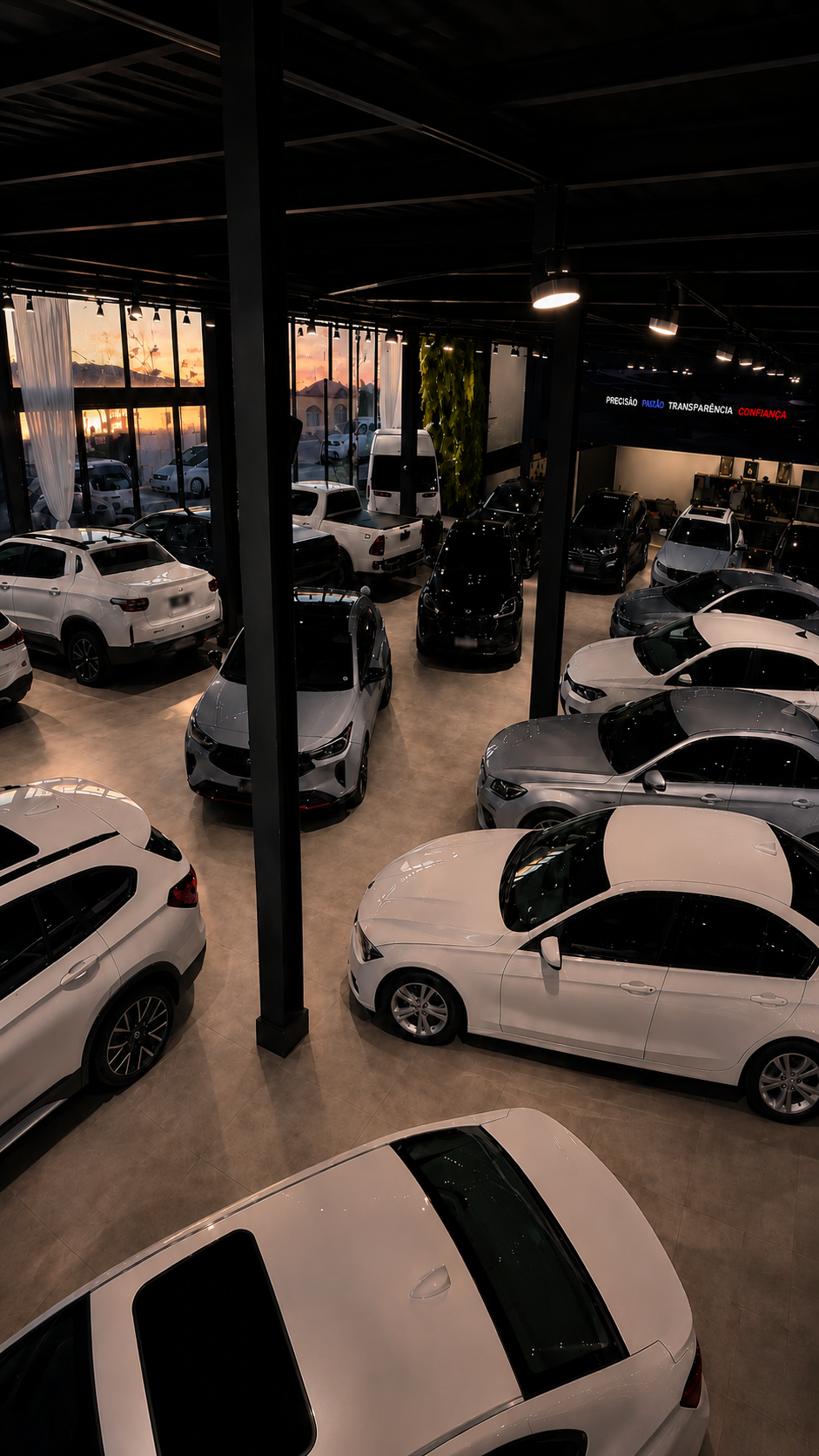 Interior do showroom